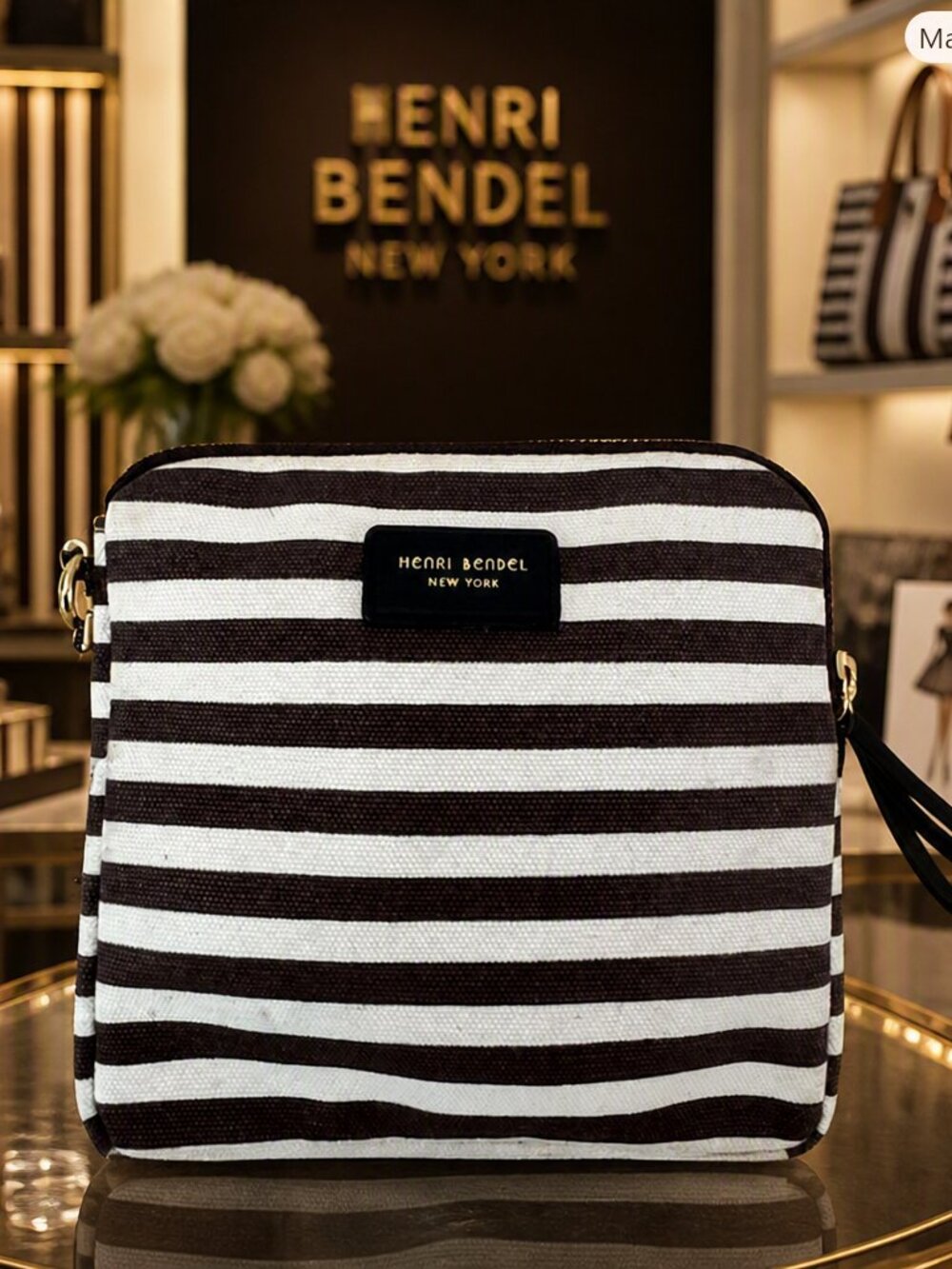 Henri Bendel Striped Pouch